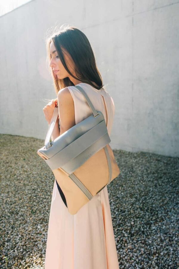 Backpack Grey and Blush